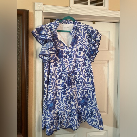 NWT Sugarlips Floral Mini dress With  Tie Waist 🌹🌸🌺 plus size 2X   Bin L - Picture 5 of 6